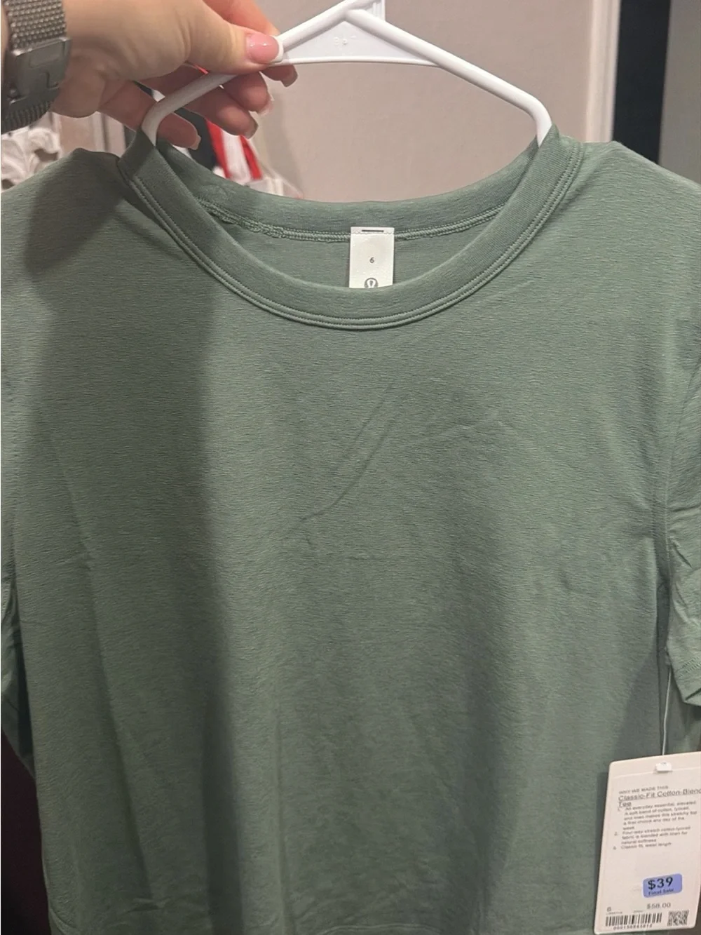 lululemon athletica Short Sleeve Tee in Sage Green